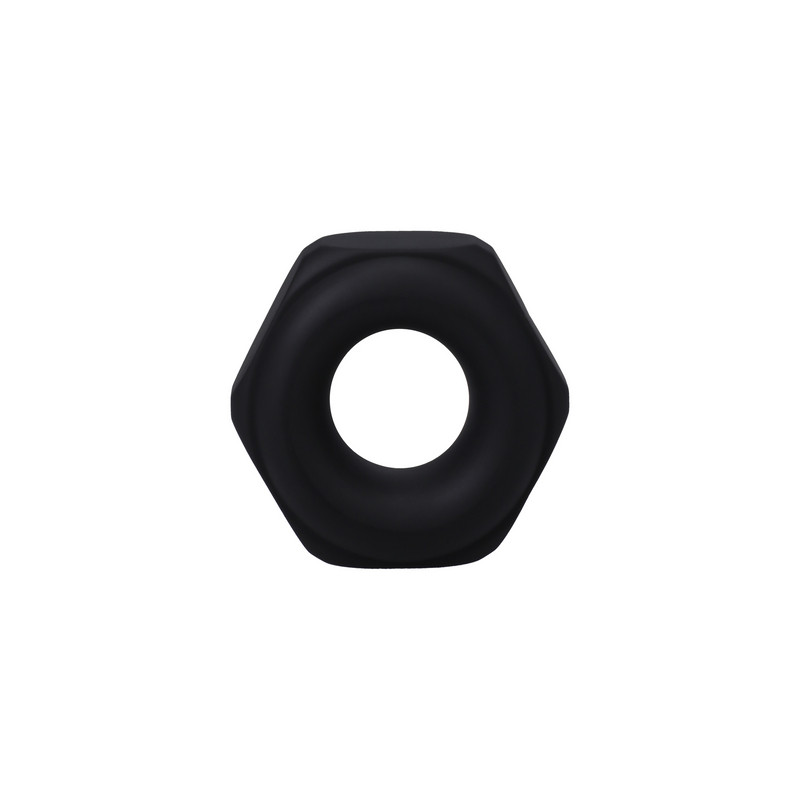 RockSolid by Doc Johnson Cockring The Nut 25 mm Noir
